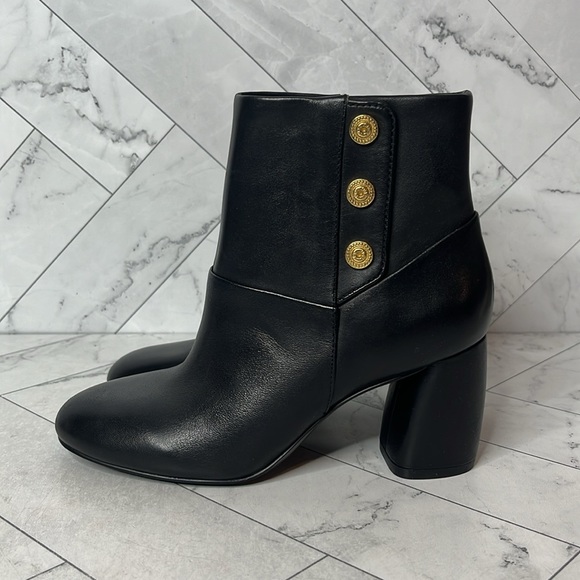 NWT Nine West Womens Black Kirtley Heeled Ankle Boot Shoe Size 5M - Picture 4 of 10
